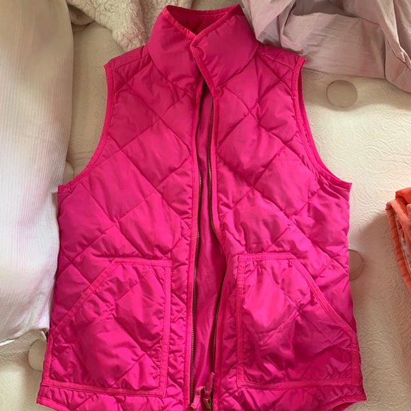 J Crew Hot Pink Vest 💕 Size XXS - Picture 2 of 4